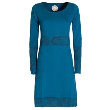 Vishes - Damen Langarm Longshirt-Kleid Sweatkleid...