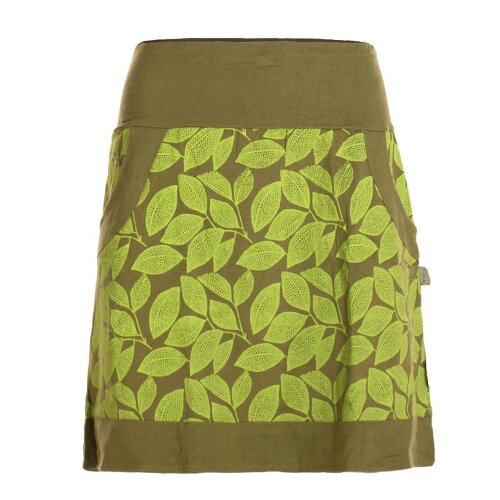 Vishes - Kurzer Rock Damen Elfen Mini-Rock Blätter-Röcke florales Muster