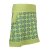 Vishes - Kurzer Rock Damen Mini-Rock Blumen-Röcke, retro 70er 80er hellgrün 36