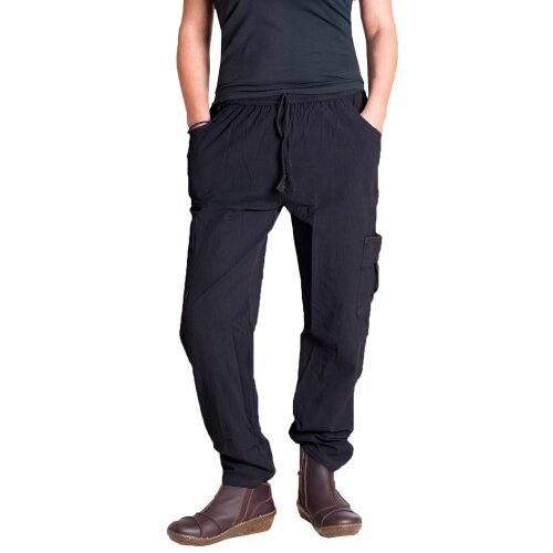 vishes Hose handgewebt schwarz 36-38