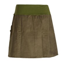 Vishes - Cordrock Damen Knielang Breiter Bund Taschenrock...