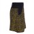 Vishes Kurzer Damen Baumwoll-Rock mit Facetten Bedruckt mit Taschen schwarz-gelbgrün 32-34
