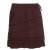 Vishes - Alternative Bekleidung - Thermorock warmer Damen Winterrock kurz Minirock aus ECO-Fleece braun 46