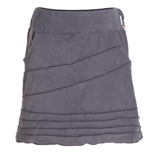 Vishes - Alternative Bekleidung - Thermorock warmer Damen Winterrock kurz Minirock aus ECO-Fleece grau 44-46