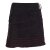 Vishes - Alternative Bekleidung - Thermorock warmer Damen Winterrock kurz Minirock aus ECO-Fleece schwarz 36