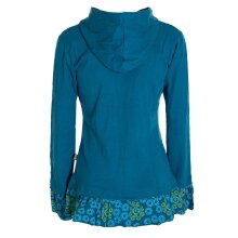 Vishes - Damen Sommerjacke Blumen-Strickjacke Elfenjacke...