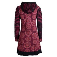 Vishes - Damen Blumen Mandala Jersey-Mantel Hippiemantel...