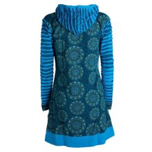 Vishes - Damen Blumen Mandala Jersey-Mantel Hippiemantel...
