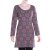 Vishes - Leichtes Langarmshirt-Kleid Damen Langarm Kleider 70er 80er retro grau 40