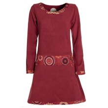 Vishes - Extra warmes Winterkleid Damen Langarm Kleider...