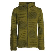 Vishes - Damen-Jacke Blume des Lebens Sweatjacke...