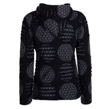 Vishes - Damen-Jacke Blume des Lebens Sweatjacke...