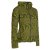 Vishes - Damen-Jacke Blumen Patch-Sweatjacke Hippie-Jacke Kapuzenjacke olive 46