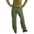 Vishes - Warme Damen Hose Blumen Haremshose ECO Fleecehose Thermohose olive 38