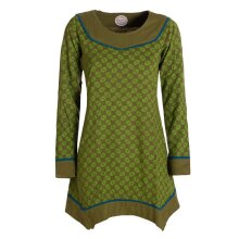 Vishes - Langarm Damen Tunika Shirt-Kleid Ethno...