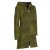 Vishes - Damen lange warme Jacke Hippiemantel Zipfel Kapuzenmantel olive 40