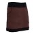 Vishes - Thermorock warmer Damen Winterrock kurz Minirock aus ECO-Fleece braun-schwarz 46-48