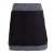 Vishes - Thermorock warmer Damen Winterrock kurz Minirock aus ECO-Fleece schwarz-grau 50