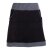 Vishes - Thermorock warmer Damen Winterrock kurz Minirock aus ECO-Fleece schwarz-grau 50