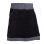 Vishes - Thermorock warmer Damen Winterrock kurz Minirock aus ECO-Fleece schwarz-grau 50