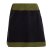 Vishes - Thermorock warmer Damen Winterrock kurz Minirock aus ECO-Fleece schwarz-olive 36
