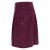 Vishes - Kurzer Damen Falten-Rock Bio-Rock Baumwoll-Rock Einfarbig Schlicht dunkelrot 36