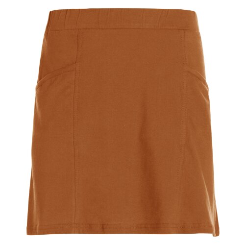 Vishes - Kurzer Damen Sport-Rock Mini-Rock Baumwoll-Rock Einfarbig Schlicht orange 34-36