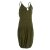 vishes Kleid Minikleid Tragevarianten Luftiges Sommerkleid olive 42-44