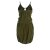 vishes Kleid Minikleid Tragevarianten Luftiges Sommerkleid olive 42-44