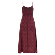 vishes langes Sommerkleid dunkelrot 38