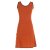 Vishes - Damen Longshirt-Kleid Sommer Mini-Kleid Tunika-Kleid Shirtkleid orange 34