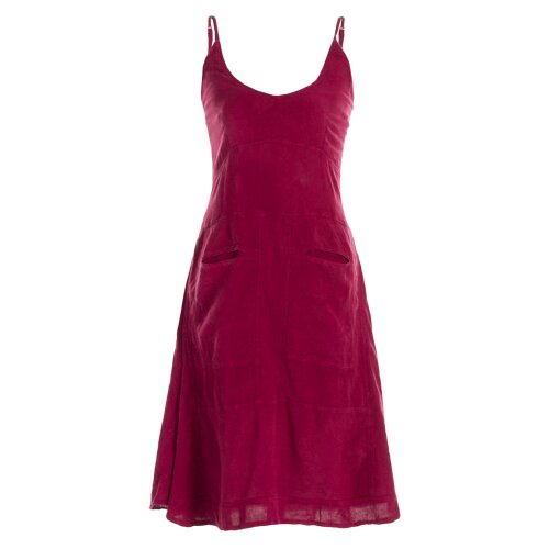 Vishes Kleid Sommerkleid verstellbare Träger dunkelrot 42-44