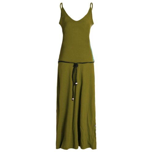 Vishes - Langes Einfaches Damen Träger Sommer-Kleid,Ökologisch nachhaltig olive 38
