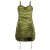 vishes Mini Kleid verstellbares Kleid Cutwork Kleid Goa Kleid olive 36