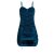 vishes Mini Kleid verstellbares Kleid Cutwork Kleid Goa Kleid türkis 32-34