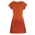 Vishes - Damen Sommerkleid Kurzarm Blumen-Kleid Tunika-Kleid T-Shirtkleid orange 34-36