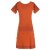 Vishes - Damen Longshirt Kleid kurzarm Mini-Kleid Sommer-Kleid T-Shirtkleid dunkelorange 44