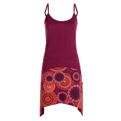 vishes Sommerkleid asymmetrisch dunkelrot 4XL