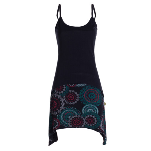 vishes Sommerkleid asymmetrisch schwarz 4XL