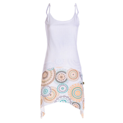 vishes Sommerkleid asymmetrisch weiß 2XL