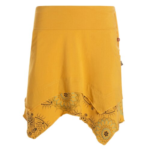 vishes Zipfellrock Sommerrock asymmetrisch gelb L
