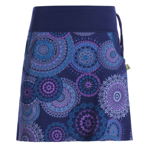 Vishes - Kurzer Damen Baumwoll-Rock Taschen-Rock Mini-Röcke Mandala