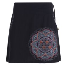 Vishes - Kurzer Damen Baumwoll-Rock Taschen-Rock...