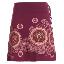 Vishes - Kurzer Damen Baumwoll-Rock Taschen-Rock...