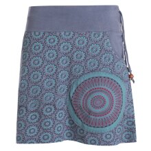 Vishes - Kurzer Damen Baumwoll-Rock Taschen-Rock...