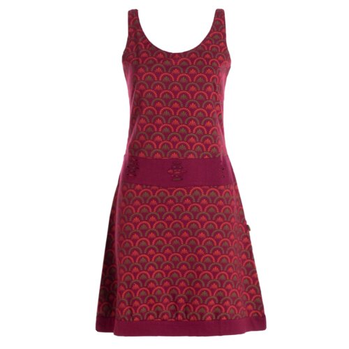 Vishes Kleid Sommerkleid dunkelrot L