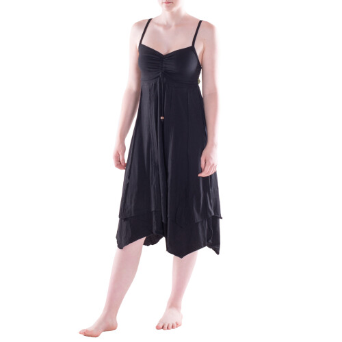 vishes verstellbares Kleid Trägerkleid schwarz 44