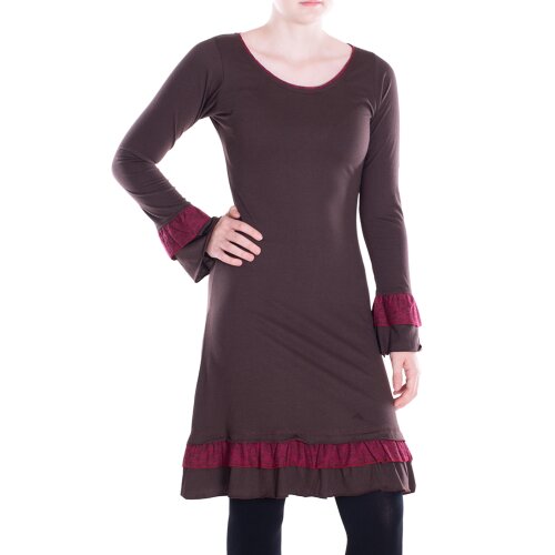 vishes Kleid Hippie Kleid Boho braun 44