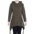 Vishes - Extra warmes Damen Winterkleid Pullover-Kleid Sweatkleid Eco-Fleece olive 36