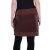 Vishes - Thermorock warmer Damen Winterrock kurz Taschenrock aus ECO-Fleece braun 48